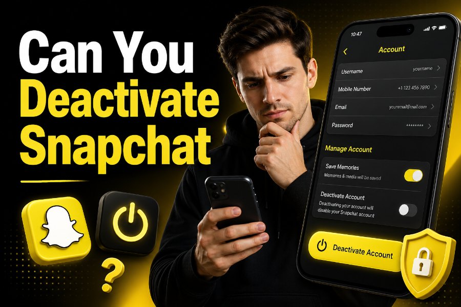 can you deactivate snapchat