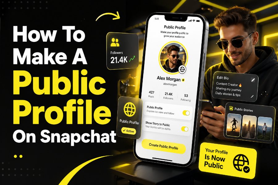 how to make a public profile on snapchat